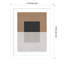 «Black and Brown Blocks» par Pavier Wood, reproduction d'art encadrée-624645-624761