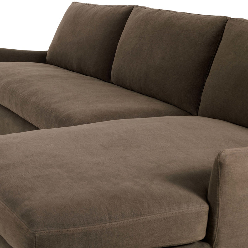 Monette 2PC LAF Sectional-Broadway Coffee, Right Hand Facing