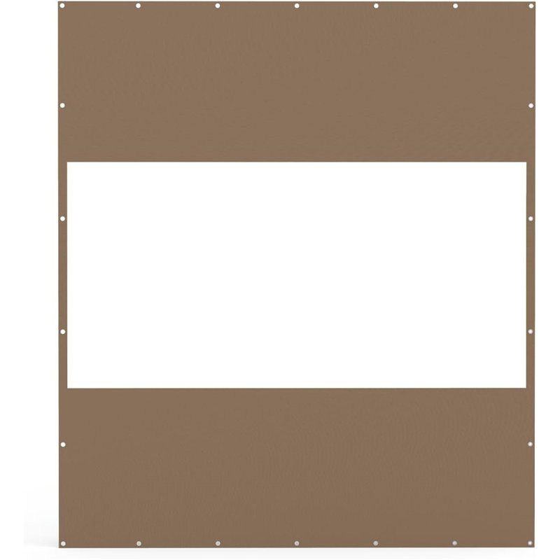 Rideau transparent d'extérieur robuste, 95.3" H x 83" W, Brun