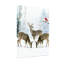 Animaux, hiver, cerf, forêt, neige, cardinal, scène-1783574976