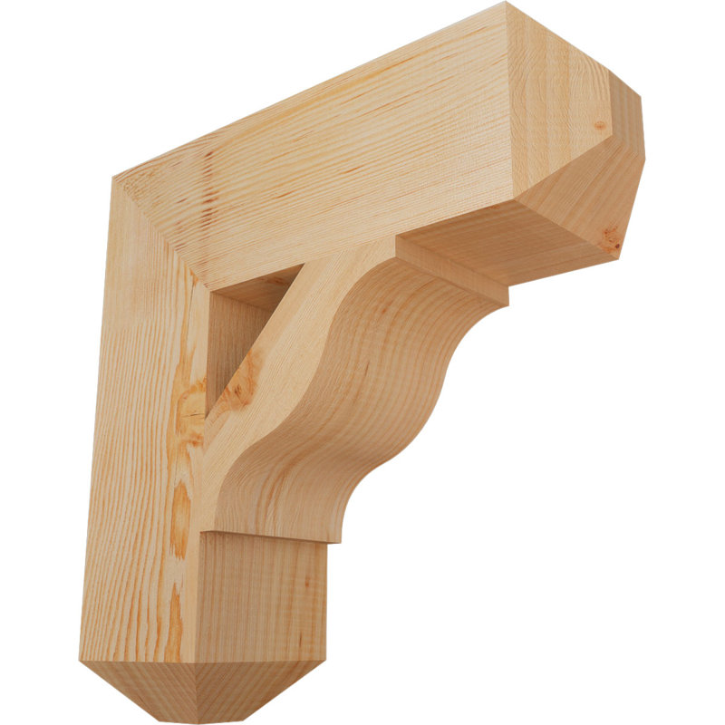 Support pour artisan Funston, H 20 po x l 5,5 po x P 20 po, Sapin de Douglas, Lisse