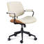 Chaise de bureau rembourrée pivotante à dossier réglable-70110245