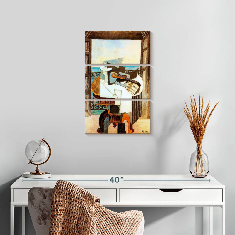 Table In Front Of Window, 23" H x 14" W