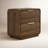 Kiefer 2-Drawer Walnut Nightstand with USB, Carmel
