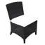 Bella Wicker Armless Outdoor Dining Chair-620172402-620172405