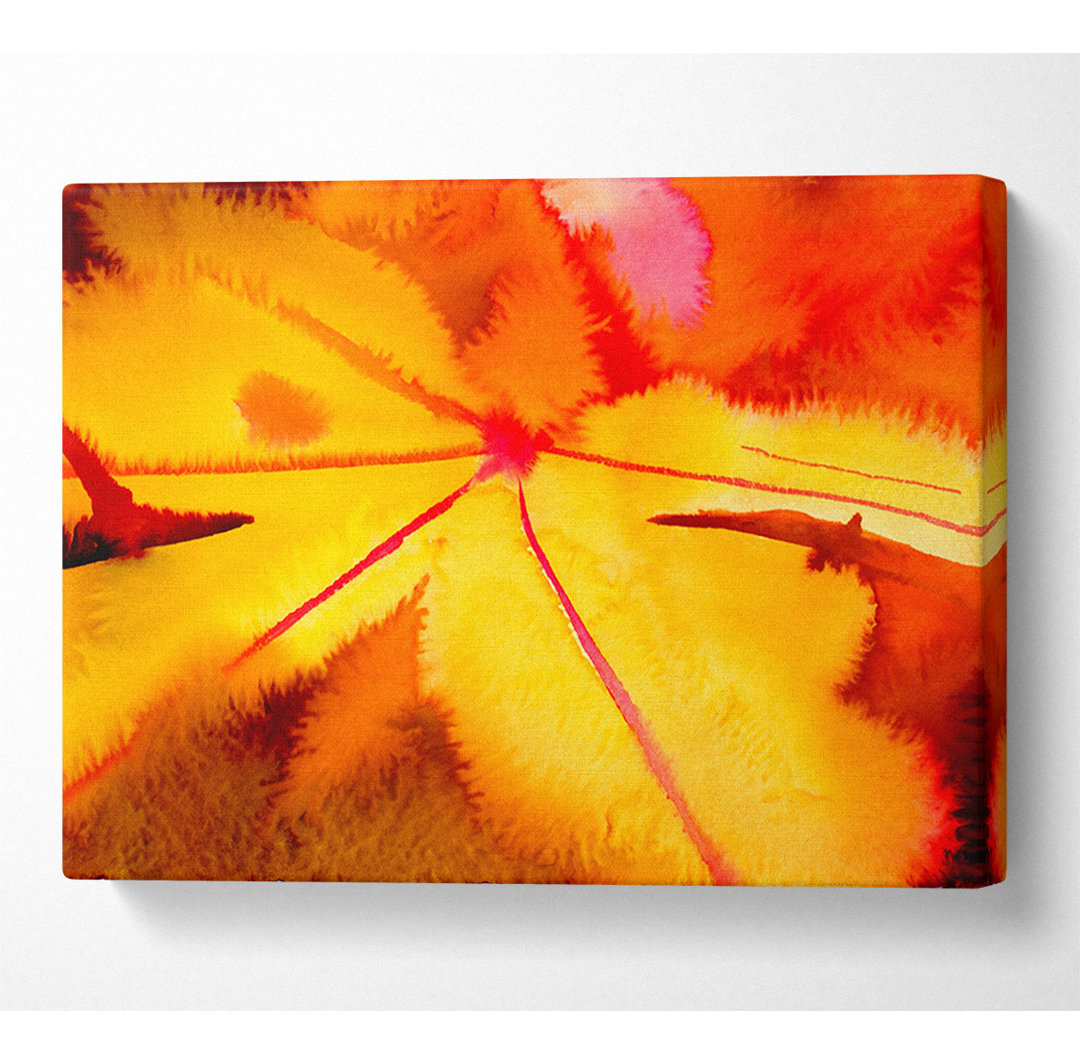 Orange Winter Leaf - Print