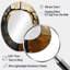 Abstrait Graceful Woodland Charm IV - Miroir mural moderne ovale-961492873