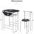 Dellview Drop Leaf Dining Table For Small Space,Small Kitchen Table Set For 2,Round Folding Table With 2 Chairs For Home,Kitchen,Apartment-1081911443-1081911442