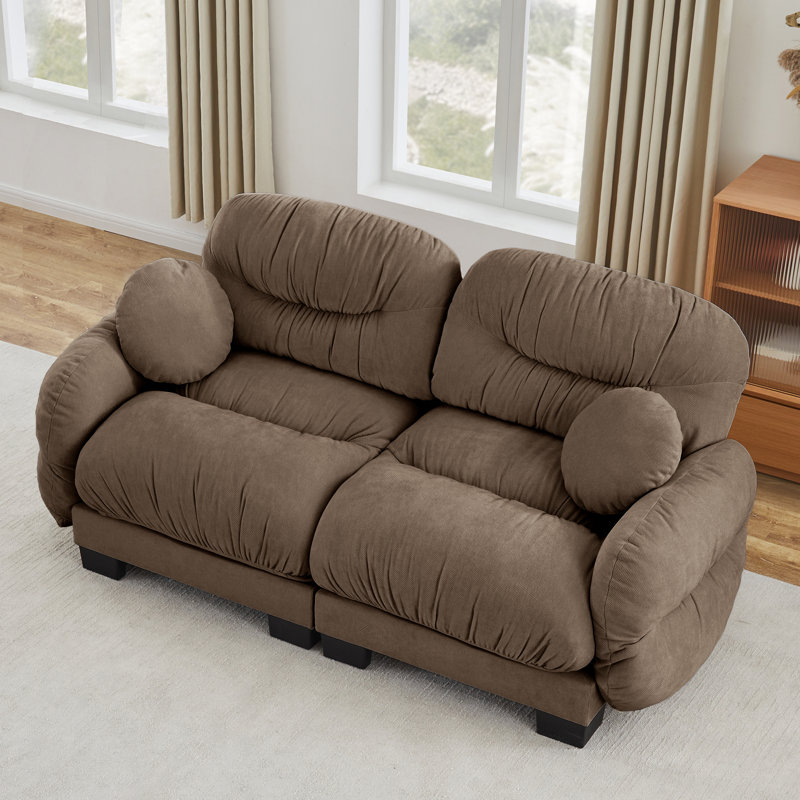 Compression Cozy Chenille 2 Seater Sofas, Modern Modular Home
