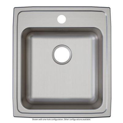 Évier de cuisine en acier inoxydable Elkay Lustertone L 22 po x l 20 po