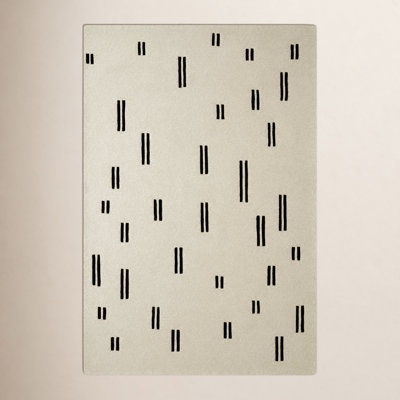 Jason Wu Hand-Tufted White Striped Rug