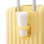 20 "/ 24" / 28 "3 pièces / ensemble en valise à roulettes en ABS, valise de transport, avec porte-gobelet et port USB et support pour téléphone (jaune)