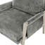 Chaise Modern Home, revêtement en chenille, structure en bois massif, hauteur des accoudoirs de 23,5 po, gris brunâtre, siège d'appoint contemporain d'une capacité de 300 lb, tissu, largeur de 29,5 po-1368419624