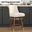 Claymont Swivel 24 inch Counter Height Stools  (Set of 2) Upholstered Bar Stools with Back-1226393076