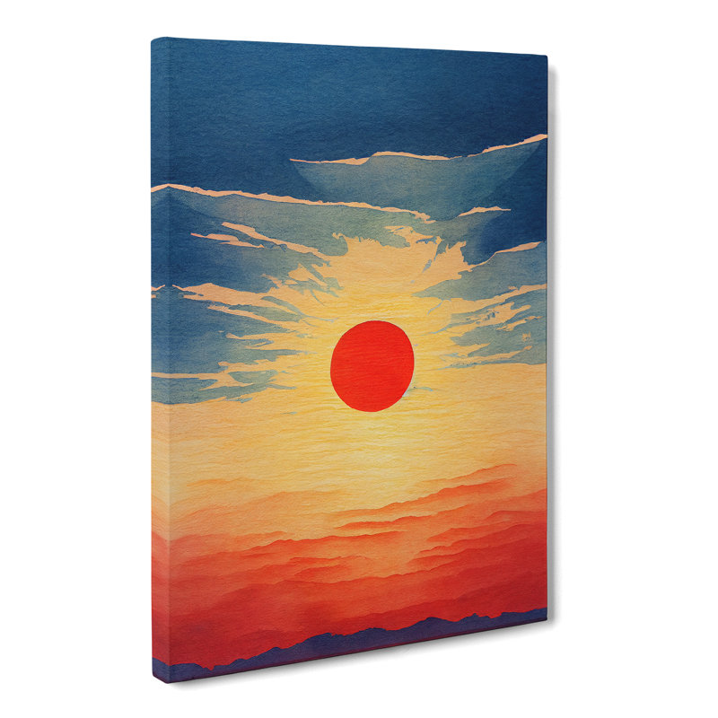 Hanh Sun Watercolour - Wrapped Canvas, 60cm H x 40cm W
