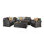 Helfrich 6 Seater Rattan Effect Sofa Set-39038419