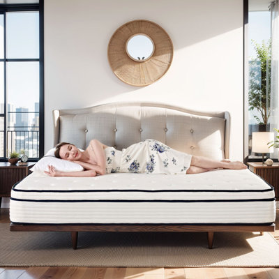 Large Double Size Pocket Sprung Mattress, Medium Firm 26cm Rolled Bed in a Box, Available in 1.35M/1.5M/1.8M Large Dimensions, UK Direct Dispatch