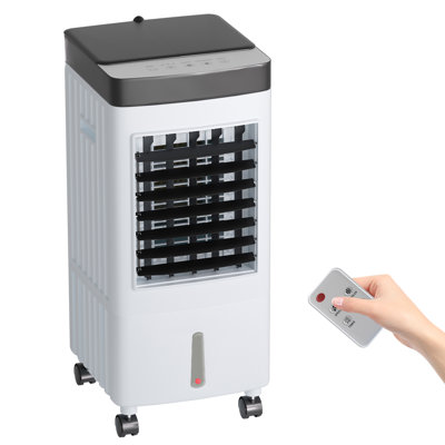 3-in-1 Portable Evaporative Air Cooler,1200 CFM Swamp Cooler,7h Timer,indoor/outdoor,white -  TABU