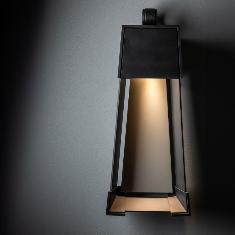 Revere Steel Wall Light, 25.1" H x 10.2" W x 4" D, Coastal Black, Coastal Black