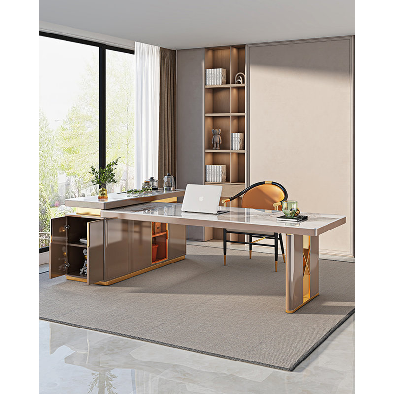 Table basse en L, H 33,07 po x l 72,83 po x P 62,99 po