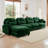 Modular Sectional L Shaped Couch With Ottoman,Soft Chenille Fabric,Ergonomic Design,Tufted Cushion Backrest Design,High Quality Wooden Base Easy Install,Fits Bedrooms Living Rooms Reading Nooks,Green-1384251678