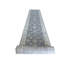 Tapis unique gris de 3 pi x 19 pi 10 po