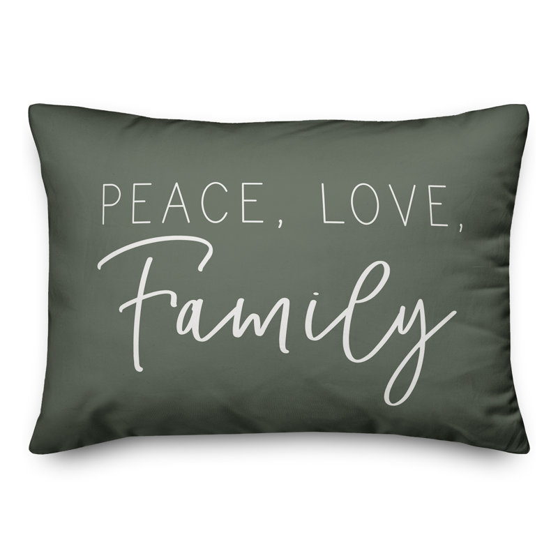 Outdoor Reversible Throw Pillow, 14" H x 20" W, Sage