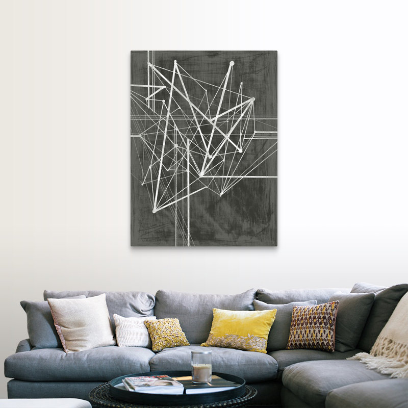 « Vertex I » par Ethan Harper-impression d’art graphique, Toile tendue, H 40 po x l 30 po x 1,25 po