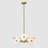 4-Light Cloud Glass Chandelier