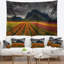 Paysage avec de magnifiques tulipes colorées, tapisserie panoramique-28491929