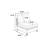 Modern Sectional With Clean Seat: Steel Gray Fabric, 8Pc In Color: Couch, Wood