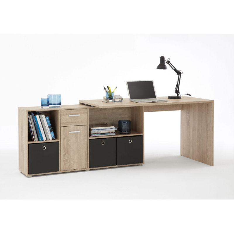Elizabeth 2 Piece Writing Desk Office Set, Oak