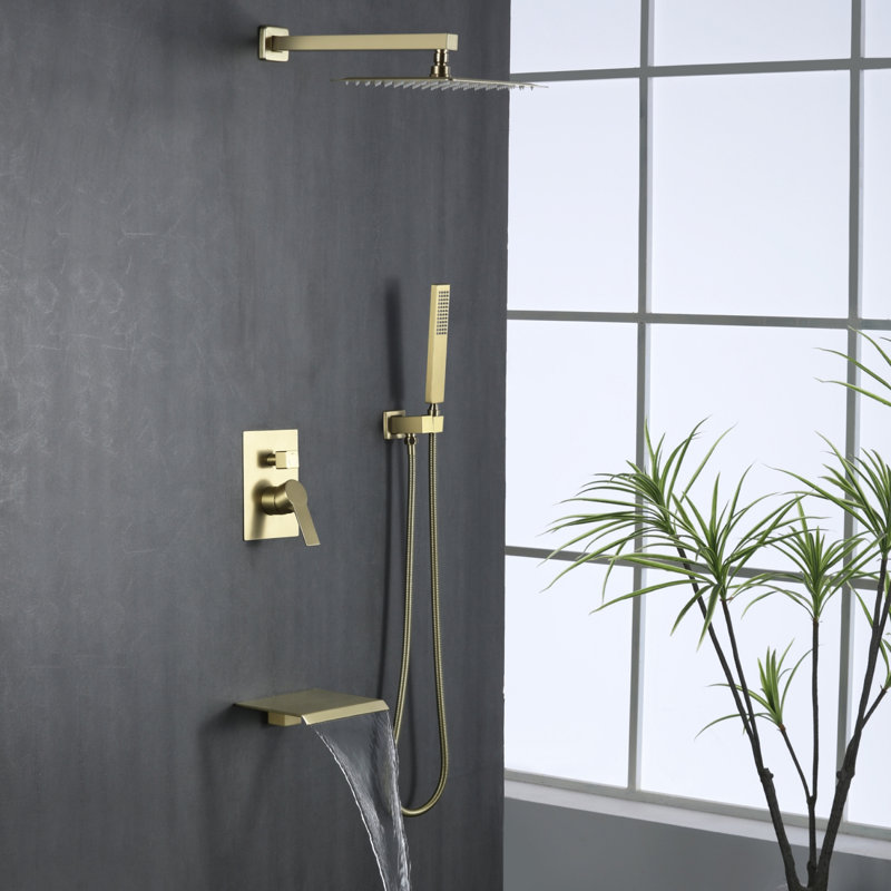 All-In-One Kit with Rough in-Valve, Gold