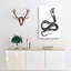 Viper Snake Illustration - Wrapped Canvas-55302676