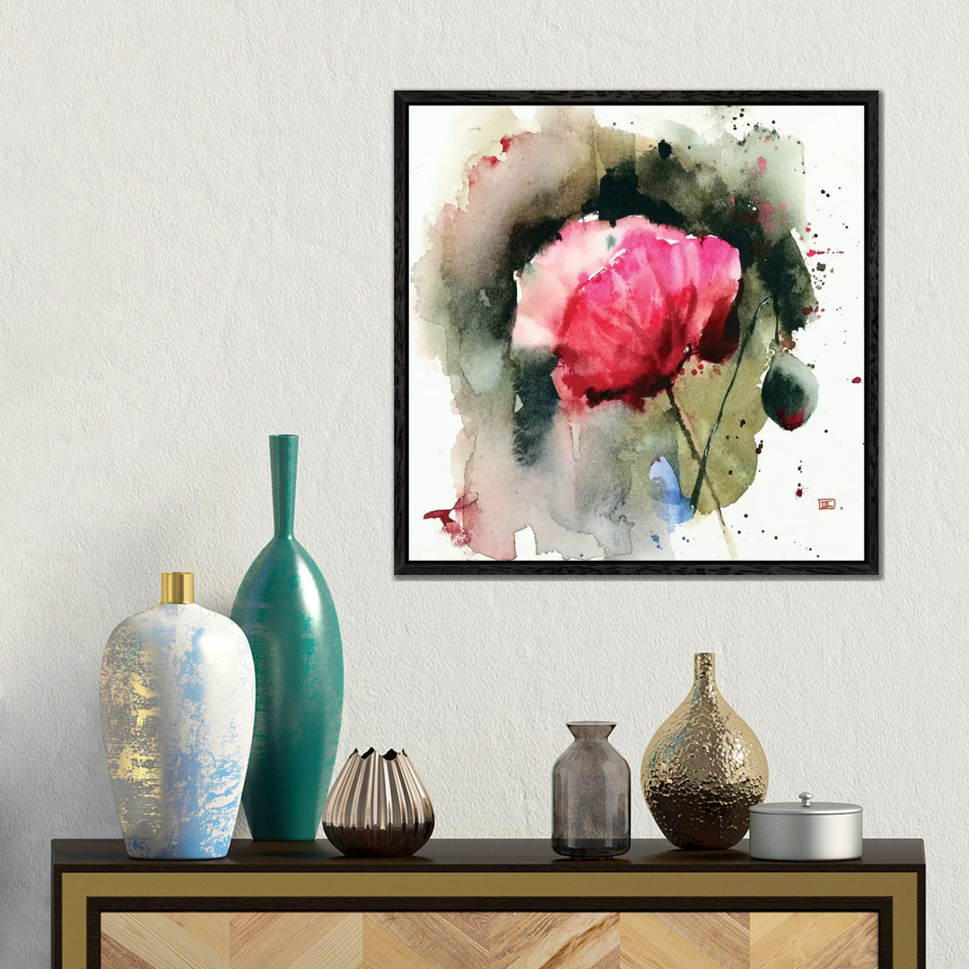 Evening Poppy von Dean Crouser - Galerie-umwickelte Leinwand Giclée auf Leinwand