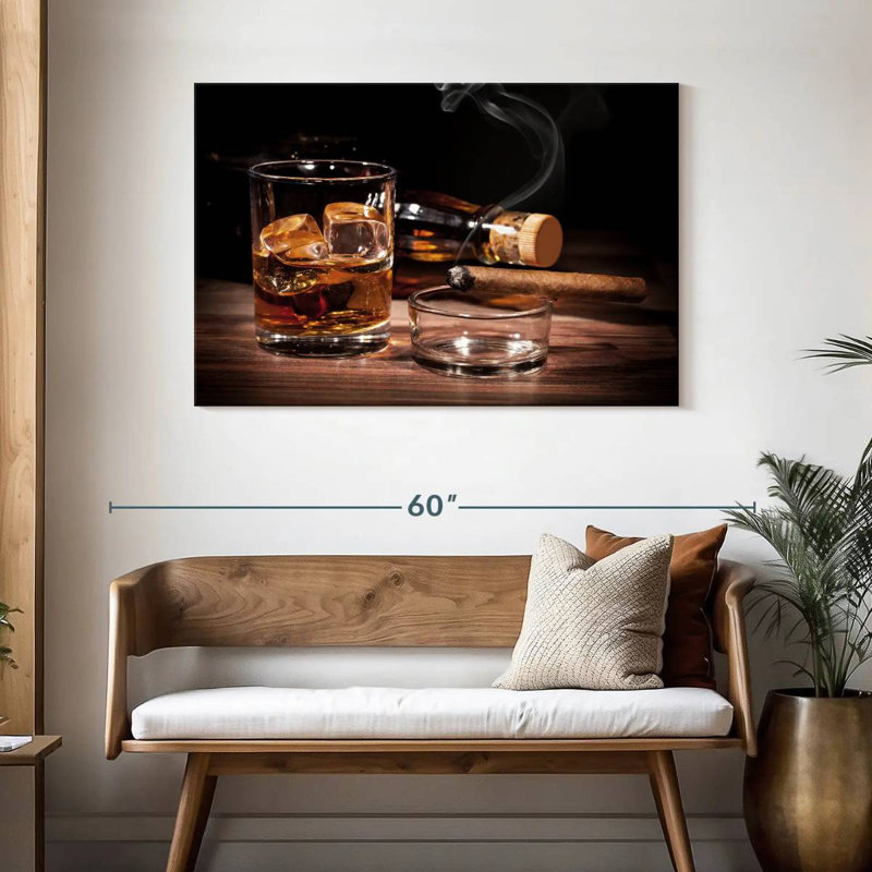 Yarlin Old Fashioned Drink, 30" H x 45" W