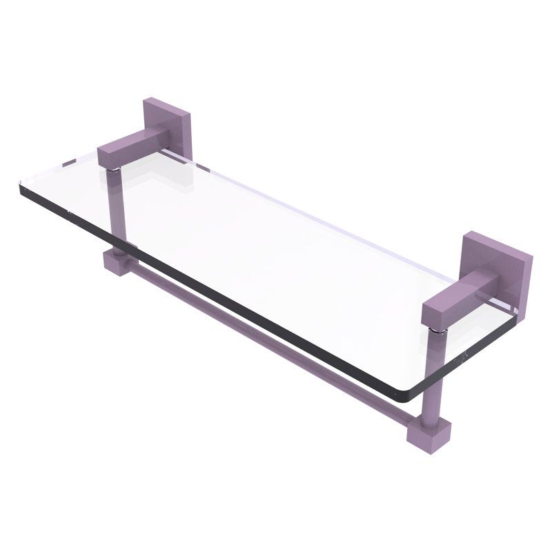 Tablette de meuble-lavabo en verre avec barre à serviettes intégrée Montero Collection Montero, H 5,3 po x l 16 po x P 5,7 po