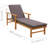 78.7" Long Acacia Single chaise with Cushions-495059960