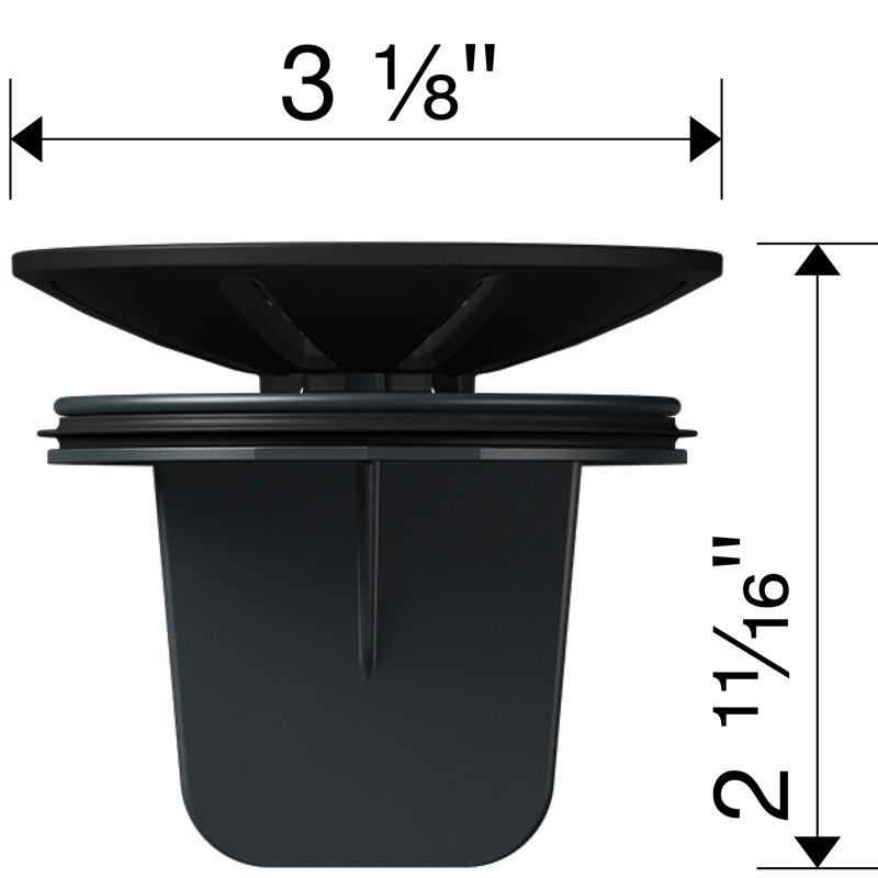 BLANCO PLASTIC WASTE FLANGE COAL BLACK, Coal Black