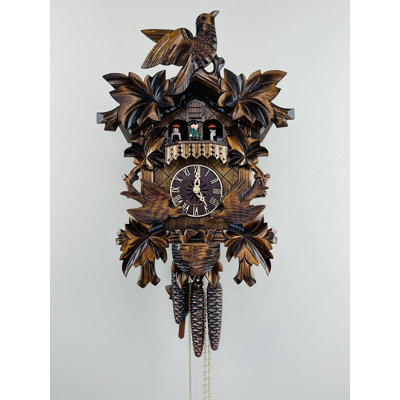  Horloge coucou musicale 16 po avec danseurs et mouvement d'oiseaux