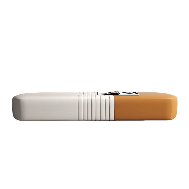 Banc rembourré en cuir Sweer Match, H 16,14 po x l 70,86 po x P 18,11 po