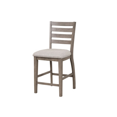 Counter Side Dining Stool W/ Ladder Back (Set Of 2)
