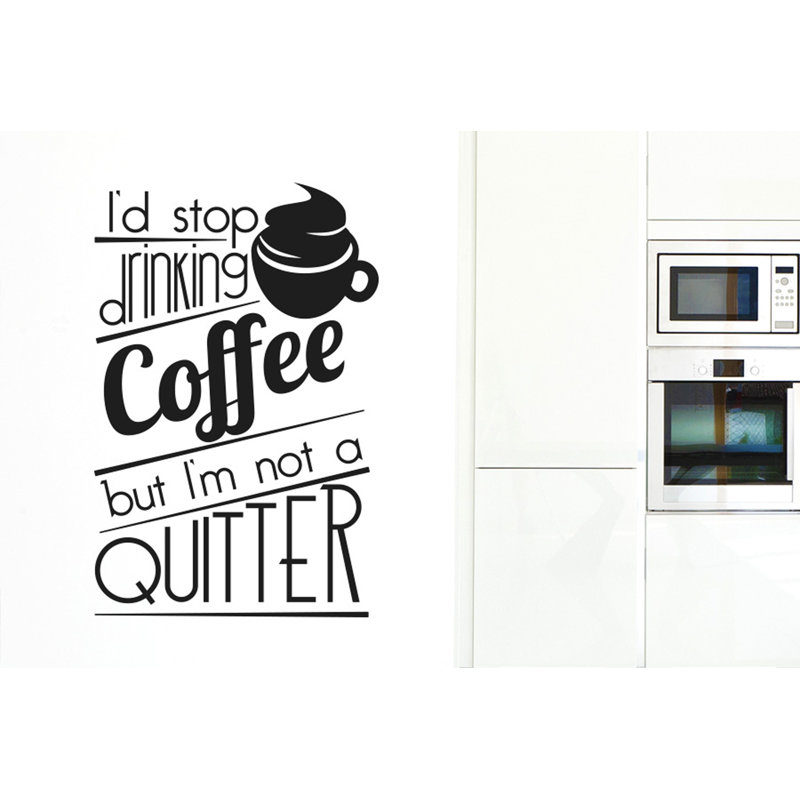 Food & Beverage Wall Decal, Black