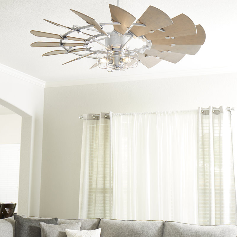 Ventilateur de plafond 52 pales 52 "Mercado, Galvanisé