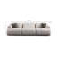 Modern 3-Seat Sofa, White Fabric Upholstery, 114.2 x 41.3 x 33.5 inches | Durable Wood & Chipboard Frame, 100% Polyester, Dry-Cleanable | Comfortable Fixed Back & Arm Rest, 28 DNS Layered Foam | Stylish Addition to Living Room or Office