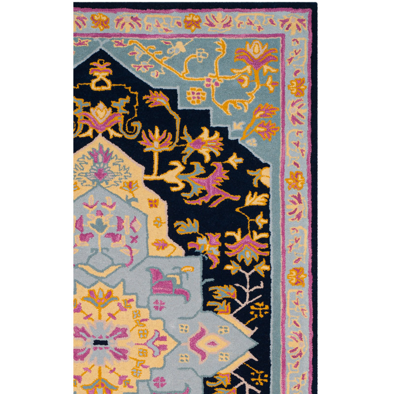 Tapis oriental en laine touffeté à la main Blokzijl, Rectangle 3 pi x 5 pi