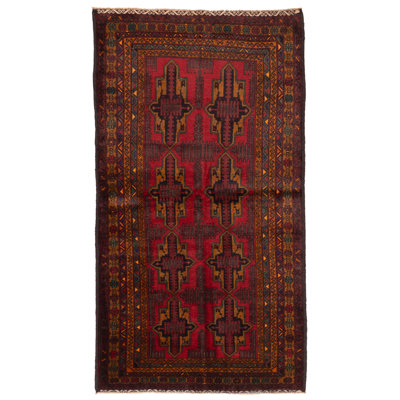 Teimani Red Rug 3'7" x 6'6"