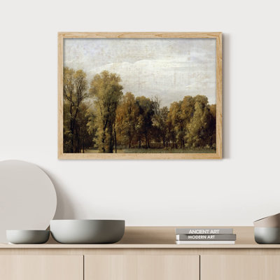 «Gray Storm Cloud Countryside Tree» sur papier