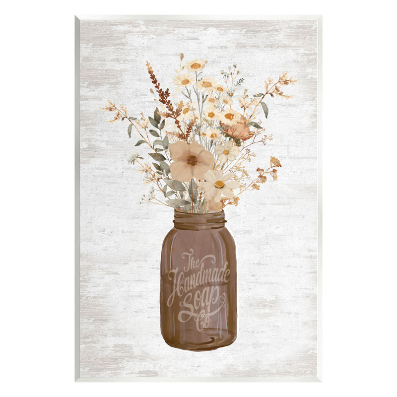 Arrangement floral automnal par lettres et lignes, H 19 po x l 13 po x P 0,5 po