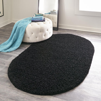 Tapis noir Renesha